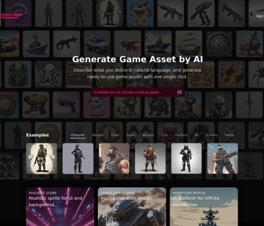 AI游戏素材生成器