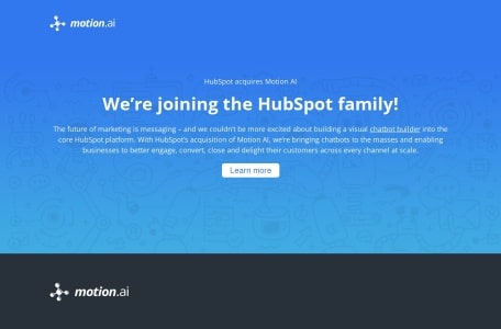 HubSpot收购Motion AI